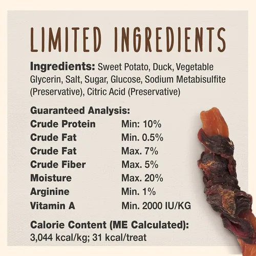 Miniatura 4 de Cadet Envolturas Gourmet de Batata y Pollo Masticables de Ingredientes Limitados para Perros, Golosinas de Entrenamiento Saludables y Naturales