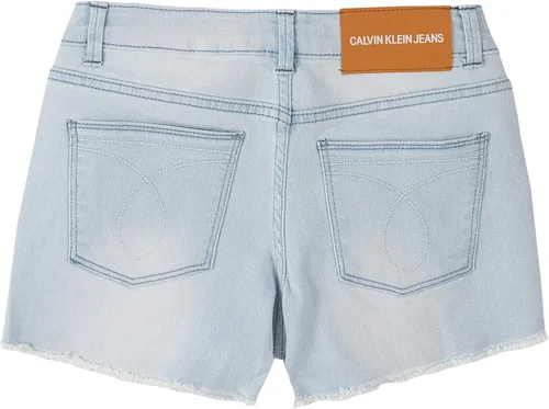 Miniatura 2 de Calvin Klein Pantalones cortos de mezclilla elásticos para niña, StratusCut Off