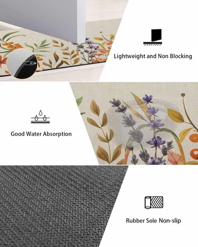 Miniatura 3 de American Farmhouse - Tapete de baño para bañera, antideslizante, de secado rápido y absorbente, de tierra de diatomeas, para fregadero de cocina