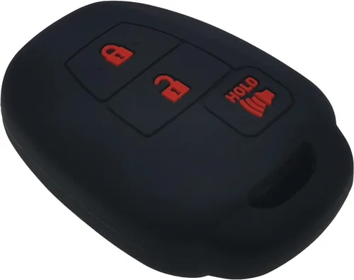 Miniatura 4 de Funda de silicona para llavero de 2 piezas, protector sin llave compatible con Toyota RAV4 Highlander Sequoia Tacoma Tundra 3 botones