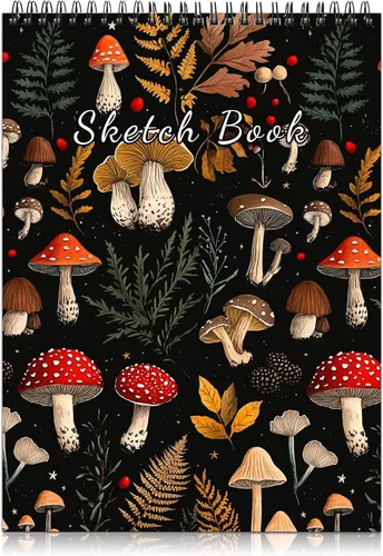 Miniatura 16 de Deokke Cuaderno de bocetos encuadernado en espiral, 9 x 12 pulgadas, papel grueso de 3.53 oz/m², 50 hojas y 100 páginas, libro de bocetos
