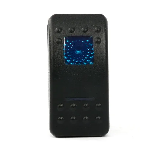 Miniatura 2 de Amarine Made Interruptor basculante de 12 V 20 A, impermeable, encendido/apagado, 2 posiciones, barco, DPDT, 7 pines con 2 luces LED (azul)