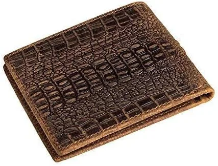 Miniatura 8 de HRS Carteras de cuero genuino para hombre Crocodiile Crocodiile