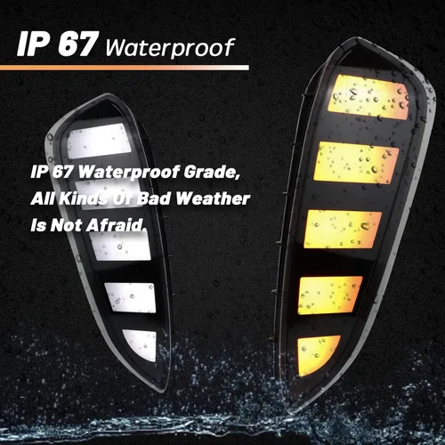 Miniatura 4 de Switchback - Lámpara LED antiniebla frontal blanca y ámbar con destello dinámico LED intermitente – Compatible con Toyota bZ4X 2023 XLE Limited