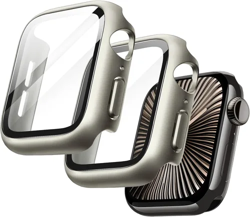 Miniatura 42 de JETech Funda con protector de pantalla para Apple Watch SE 3/2/1 (2025/2022/2020)/Series 6 5 4 de 1.575 pulgadas, cubierta protectora total, Negro