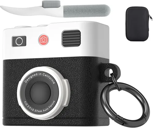 Miniatura 36 de Valkit Funda protectora resistente 2 en 1 para Airpods, a prueba de golpes, funda de Air Pod 2 para hombres y mujeres, con llavero para iPod Skin