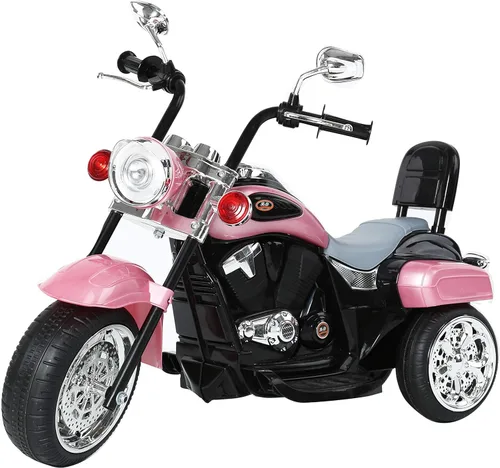 Miniatura 13 de Freddo Motocicleta de juguete, triciclo de motocicleta de 6 V con luces LED, bocinas hacia adelante/marcha atrás, 2 opciones de velocidad, juguetes