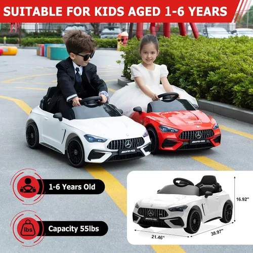 Miniatura 5 de TOBBI Auto de juguete eléctrico montable para niños, vehículo alimentado por batería para niños pequeños con control remoto parental/arranque