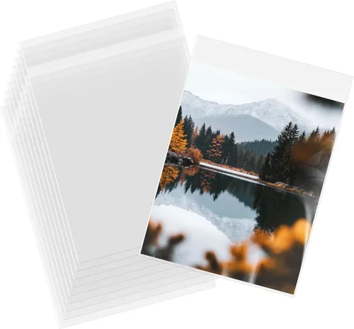 Miniatura 14 de AUEAR Paquete de 100 fundas de plástico transparente de 18 x 24 pulgadas, sin ácidos, bolsas resellables de cristal de 1.6 mil para ropa, hogar