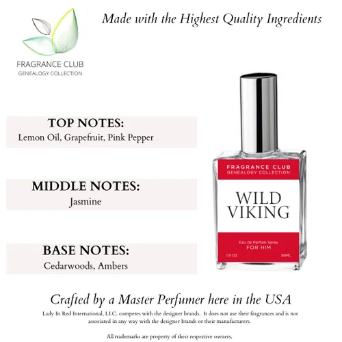 Miniatura 4 de Wild Viking Luxury Inspired 1.9 oz EDP, fragancia de madera picante para hombres