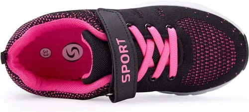 Miniatura 3 de MAYZERO Tenis para niños, para correr, deportes, transpirables, ligeros, para caminar, a la moda, para niños y niñas