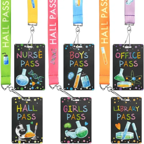 Miniatura 12 de Ceiba Tree Cordones para Pases de Pasillo con Búho – Juego de 6 (Pasillo, Oficina, Biblioteca, Enfermera, Niño y Niña) con Hebilla Separable