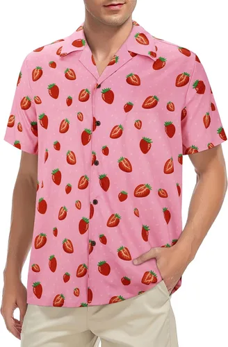 Miniatura 38 de Camisa hawaiana para hombre, con estampado floral, cómoda, con botones, casual, manga corta, ropa de playa para hombre
