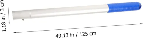 Miniatura 2 de NOLITOY Lago Skimmer poste de conexión de metal resistente largo poste el 3.3 ft para el mantenimiento de la piscina
