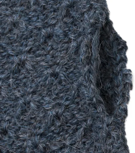 Miniatura 5 de NOVICA Patrón apasionado en verde azulado 100% alpaca bebé guantes sin dedos, Azul