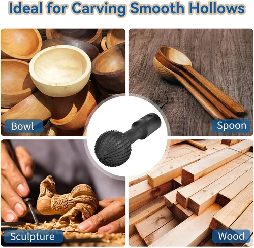 Miniatura 4 de JonPhoe Rebabas rotativas de esfera con roscas de 5/8-11 para amoladora angular de 4 1/2 pulgadas y 5 pulgadas, accesorios de amoladora angular