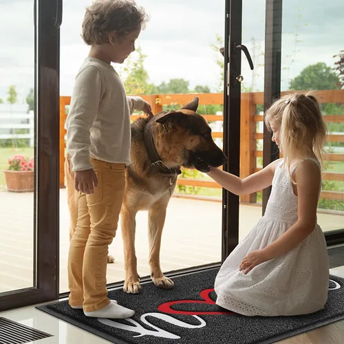Miniatura 2 de Alfombra de Puerta, Alfombra de Bienvenida de Bajo Perfil, Alfombra de Piso Delantera para Interiores y Exteriores, Alfombra Antideslizante