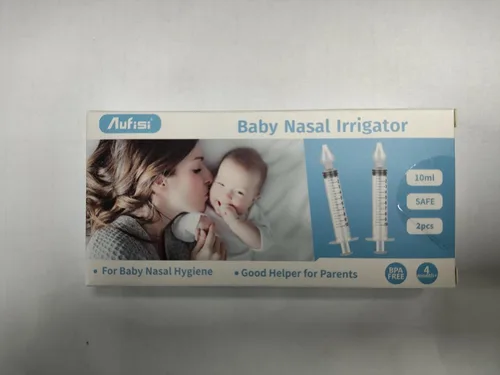 Miniatura 9 de Irrigador nasal para bebé, 0.3 fl oz, aspirador nasal profesional para bebés con puntas de succión nasal de silicona segura, jeringa nasal portátil