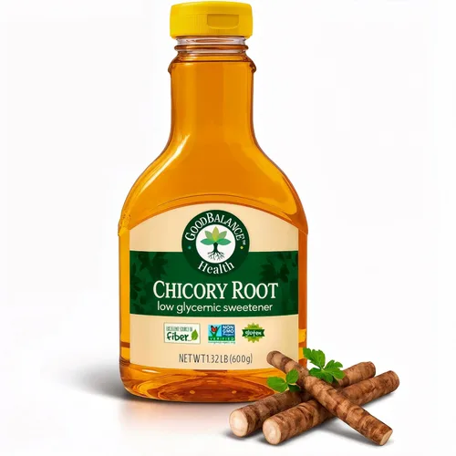 Miniatura 5 de Good Balance Health - Jarabe de raíz de achicoria, totalmente natural, edulcorante de bajo índice glucémico, sustituto del azúcar, sin OMG, sin