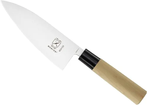 Miniatura 10 de Mercer Culinary, colección asiática. Cuchillo rebanador., 12" (30 cm), De madera madera (Wooden Handle)