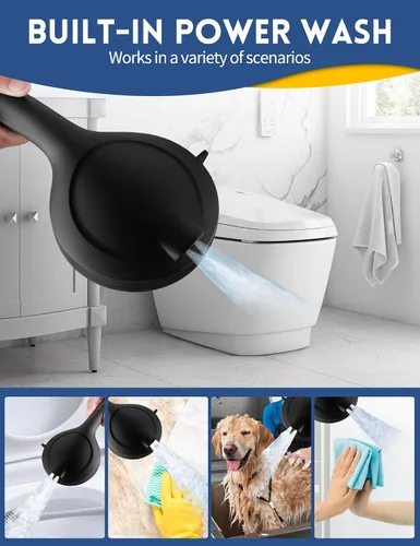 Miniatura 8 de Cabezal de ducha de alta presión para agua dura, 10 modos de pulverización, filtro suavizante de agua, filtros certificados CUPC y WaterSense