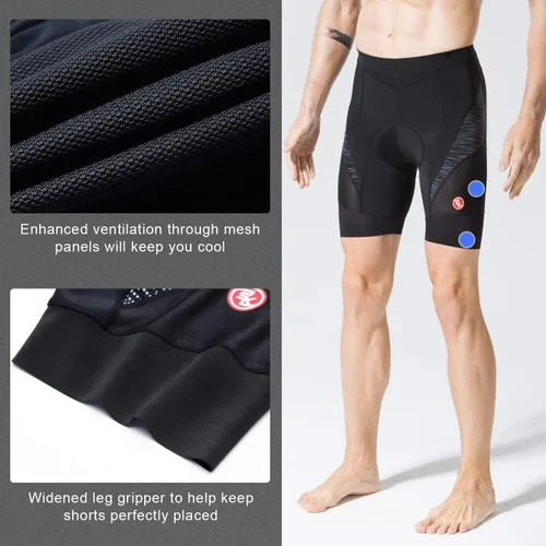 Miniatura 4 de Eco-daily - Pantalones cortos acolchados para ciclismo, pantalones cortos para hacer ciclismos, para hombre