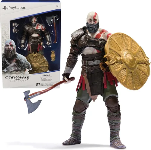 Miniatura 10 de PlayStation Horizon Forbidden West, Figura de acción Aloy Deluxe de 6 pulgadas con 15 accesorios, The Shapes Collection, para fanáticos