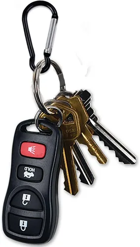 Miniatura 6 de UPINS Llavero de aluminio mosquetón clip de resorte D forma gancho duradero accesorios deportivos