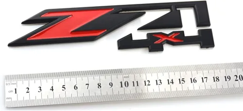 Miniatura 5 de Aimoll 2 piezas. Emblemas Z71 4x4 para GMC Chevy Silverado Sierra Tahoe Suburban Nuevo 1500 2500 3500 adhesivo (Negro Rojo)