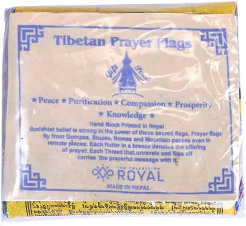 Miniatura 5 de Banderas tibetanas de oración al aire libre, zen, colorido cartel budista, chakras, geometría sagrada, caballo de viento hecho en Nepal, mantras