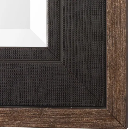 Miniatura 4 de Uttermost Staveley - Espejo de pared rústico negro de 30 x 42 pulgadas