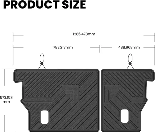 Miniatura 9 de LASFIT Protector de respaldo de asiento trasero para Honda CRV 2012-2016, apto para todo tipo de clima, TPE apto para mascotas, ajuste personalizado