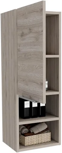 Miniatura 7 de Tuhome Mueble de baño Mila - Gris claro - Material de madera de ingeniería