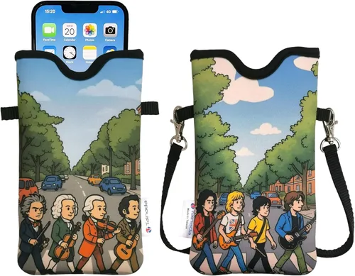 Miniatura 17 de Tainada Funda Estuche Bolsa de Neopreno para Teléfono para Hombres y Mujeres con Correa Cruzada/Cordón para el Cuello para iPhone 17/16/15 Pro Max