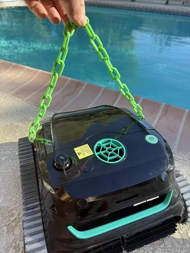 Miniatura 5 de Gancho de correa azul para limpiador robótico de piscinas, robot retidor de pared y línea de flotación, piscinas enterradas, inalámbrica, funciona