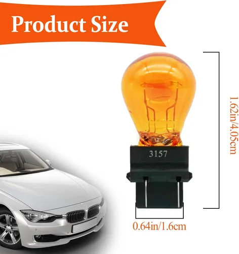 Miniatura 2 de KEVWR 10 Piezas Bombilla de Luz 3157, Bombilla Miniatura 3157 Mini Bombilla, Luz de Freno Automotriz Señal de Giro Marcador Lateral Bombilla de Luz