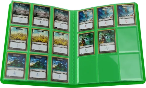 Miniatura 5 de Álbum informal de 18 bolsillos, organiza tarjetas coleccionables de tamaño estándar y japonés, protector de juegos de cartas premium, con capacidad