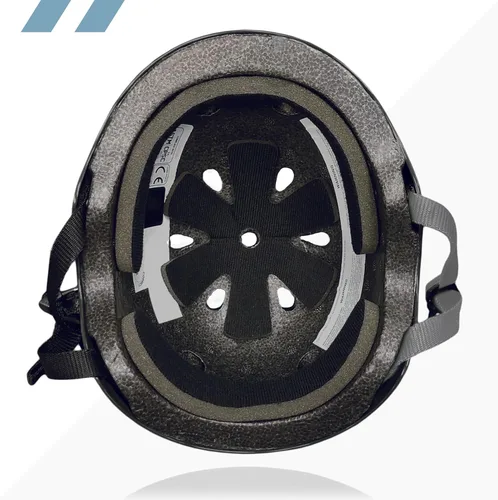 Miniatura 3 de Casco Multideporte Triple Certificado 80Six - Ideal para Bicicleta, Monopatín, Patineta, Patines en Línea y Patinaje en Línea NEGRO MATE
