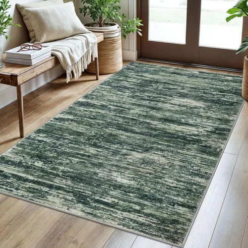 Miniatura 107 de SIILOOM 2 x 3 Alfombra moderna y abstracta para entrada, alfombra neutra azul marino gris multicolor súper suave de área pequeña, alfombras lavables
