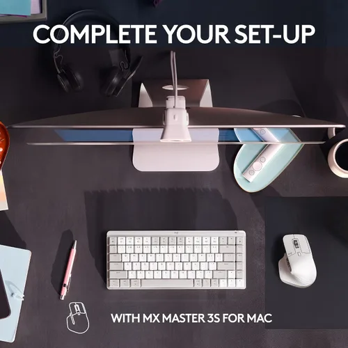 Miniatura 10 de Logitech MX Mechanical Mini - Teclado inalámbrico iluminado para Mac, interruptores de rendimiento de bajo perfil, teclas táctiles silenciosas, Gris