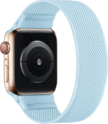 Miniatura 18 de Correa elástica de nailon para Apple Watch, de 1.49, 1.57, 1.61, 1.65, 1.73, 1.77 y 1.772 pulgadas, deportiva, trenzada, Ultra iWatch Serie 8 7 SE 6