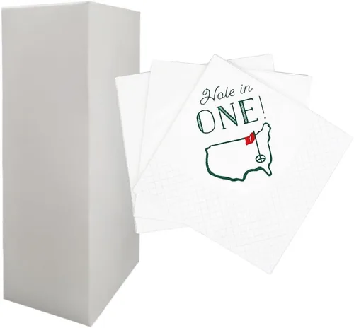 Miniatura 9 de Servilletas de cóctel de golf, paquete de 100 servilletas de papel con temática de golf Par-Fect Together para boda, ensayo, cena, despedida