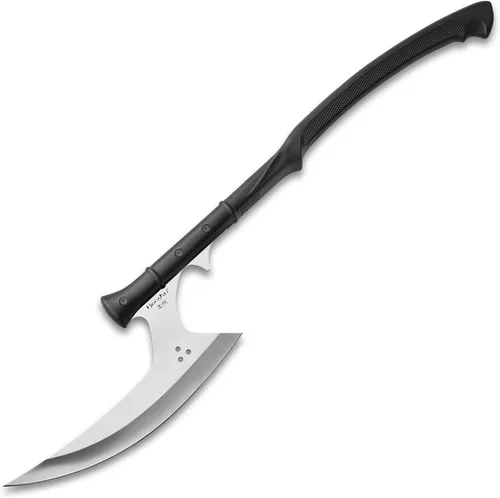 Hacha de empuje Honshu | Hoja de acero inoxidable 7Cr13 de 30 cm | Agujeros pasantes para reducir el peso | Mango moldeado por inyección |