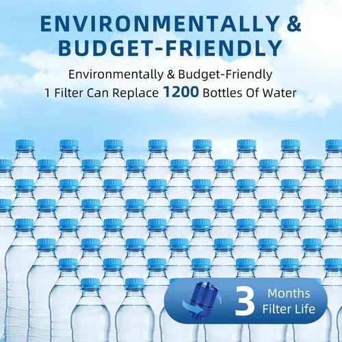 Miniatura 5 de Filtro de agua de repuesto para sistemas de filtración de grifos PUR, PUR PLUS, apto para fregadero RF-9999, FM-3700, FM-2500V, PFM400H, RF-3375