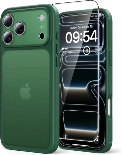 Miniatura 16 de TAURI Funda magnética 2 en 1 transparente para iPhone 14 Pro, compatible con Magsafe [no amarillenta] con protector de pantalla, protección de grado