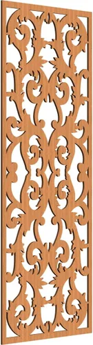 Miniatura 191 de Meadville Paneles decorativos de pared de madera con calado, 9 3/8 pulgadas de ancho x 24 3/8 pulgadas de alto x 1/4 de alto, aliso