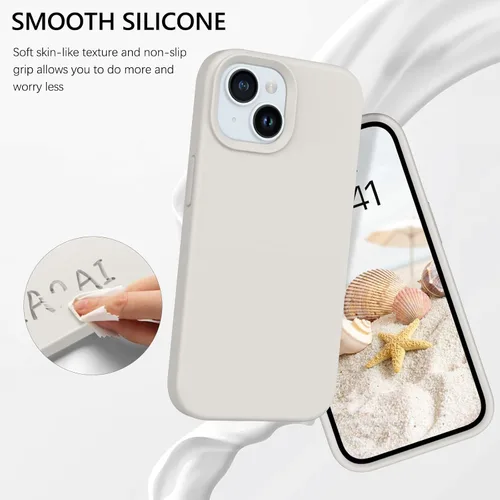 Miniatura 87 de GUAGUA Funda compatible con iPhone 17 Pro Max de 6.9 pulgadas, silicona líquida, goma de gel suave, delgada, forro de microfibra delgada
