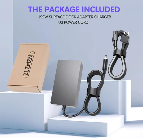 Miniatura 7 de 199W 15.35V 12.96A Cargador Adaptador de CA Compatible con Microsoft Surface Docking Station 2, Modelo 1931 1917 Microsoft Surface Dock 2 Cable