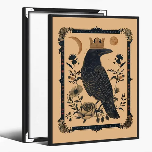 Miniatura 15 de Póster vintage de rana botánica retro, arte de pared de animales para amantes de las plantas, impresión humorística victoriana de rana caballero