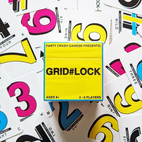 Miniatura 3 de Presenta: Grid#Lock - Un juego de cartas simple pero sustancial basado en Rummy; diseñado para 2-6 jugadores mayores de 8 años que son
